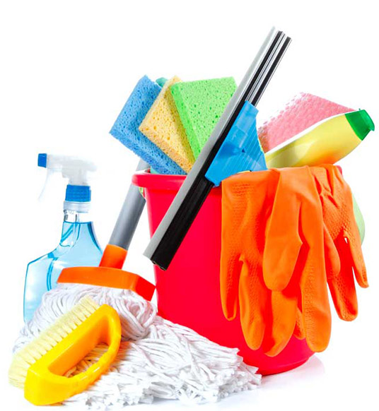 photo of cleaning supplies